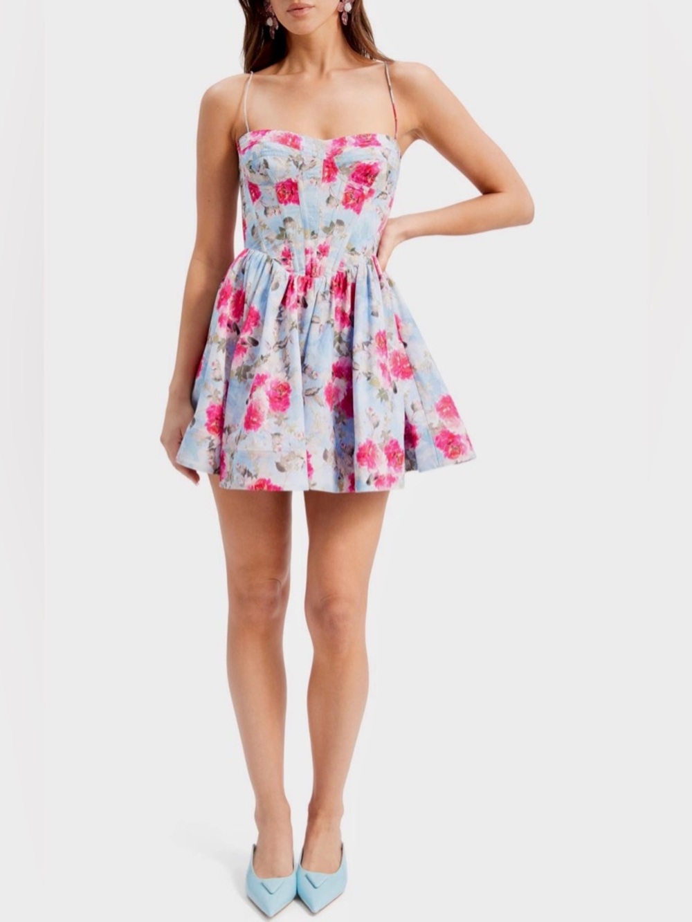 Floral Corset Mini Dress